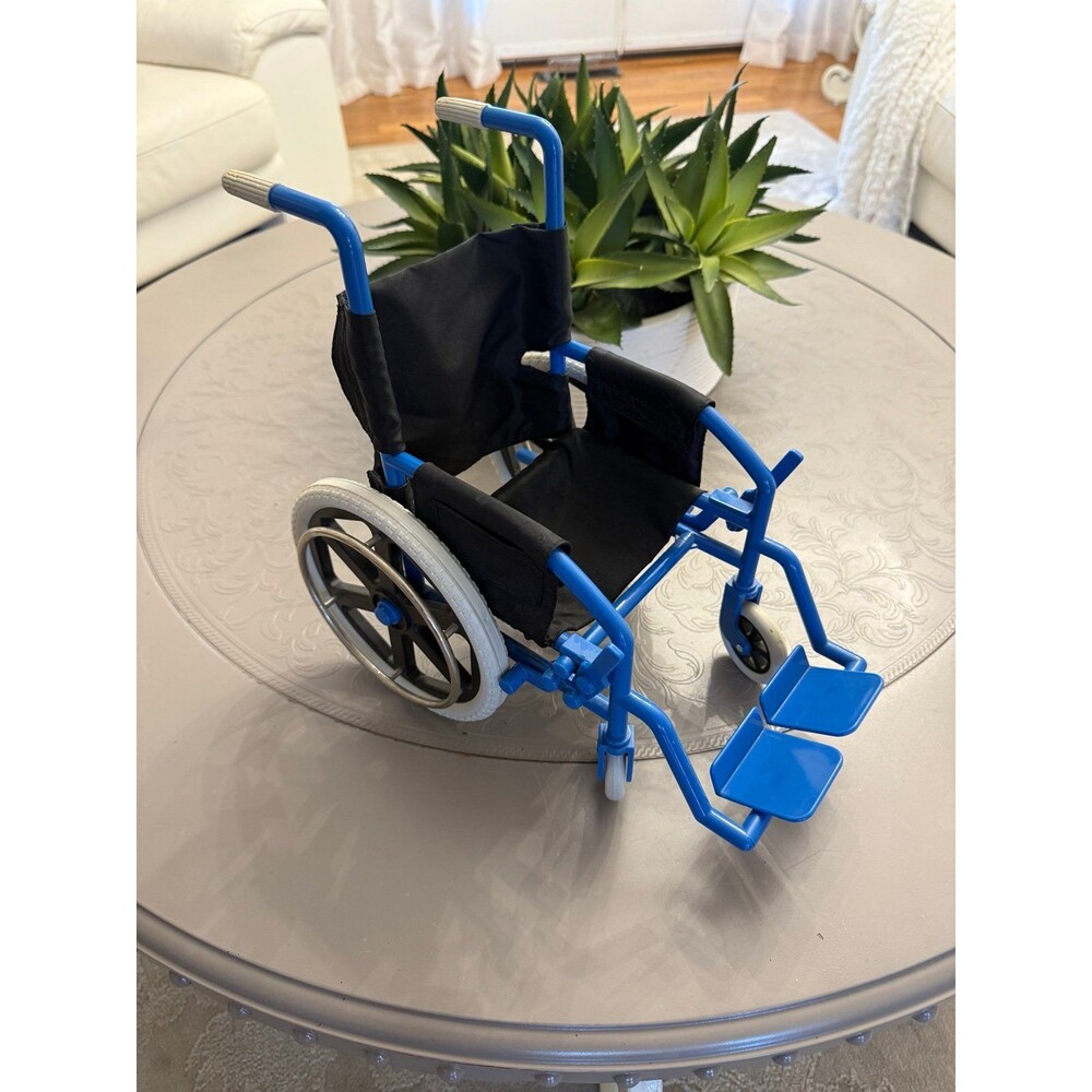 American Girl Doll Wheelchair Original Retired Blue Black